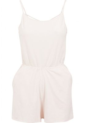 Jumpsuit with narrow shoulder straps