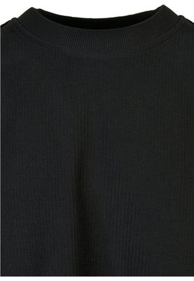 Ribbstickad t-shirt i kraftig frotté herr