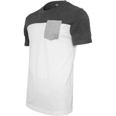 Trefärgad t-shirt med ficka