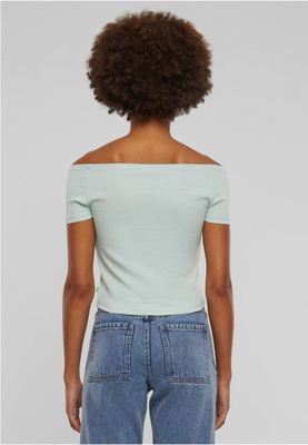Belly shirt with open shoulders