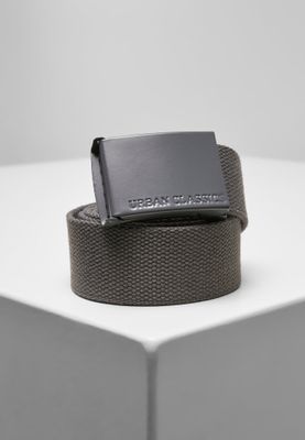 Colored Buckle Canvas Belt 2-Pack