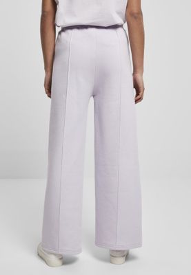 Straight and at soft ice trousers with press crease lady