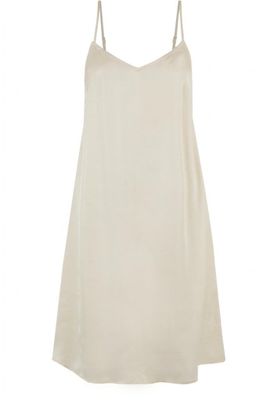 Slip dress in viscose satin