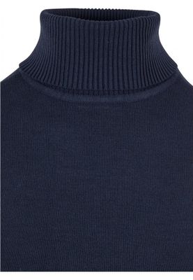 Elegant strikket sweater med rullekrave