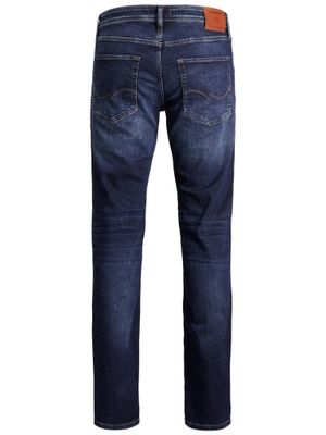 Mørkeblå vaskede jeans herre regular fit