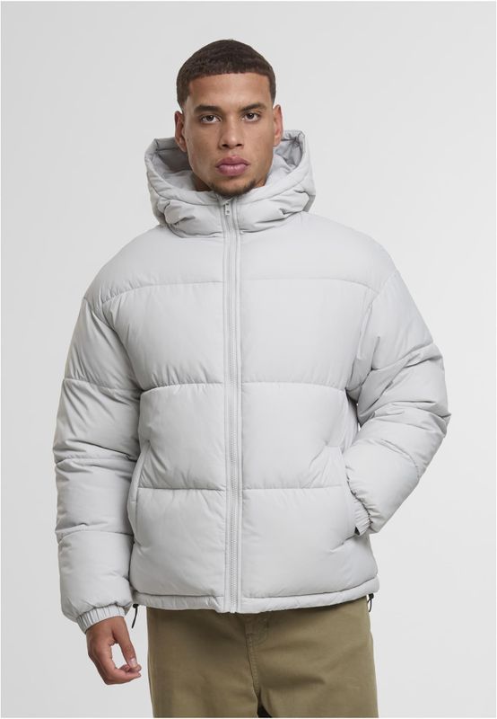 Basic Puffer Jacket With Hood för herr – Lightasphalt