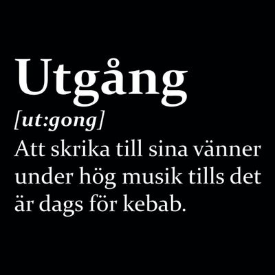 Utgång betyder T-shirt