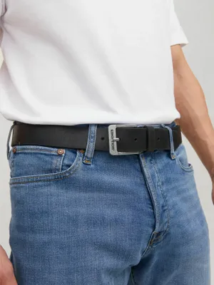 Läderbälte med spänne - Jack & Jones