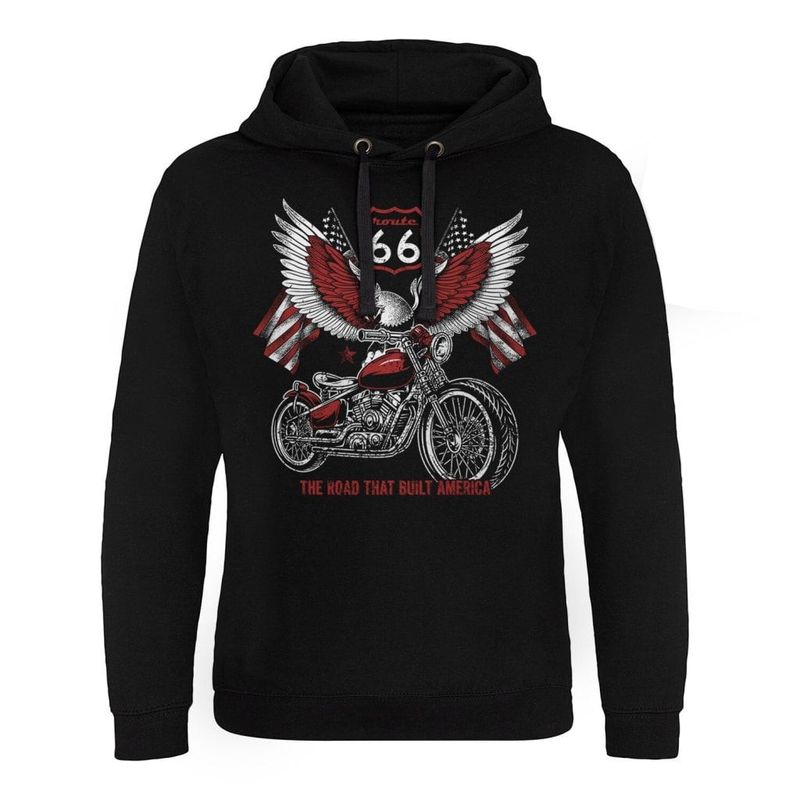 Route 66 - American Eagle Bike Epic Hoodie Mand