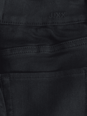 Black skinny fit jeans with high waist