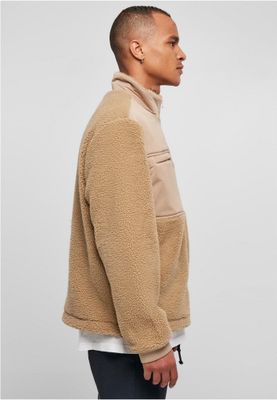 Patched Sherpa Jacket