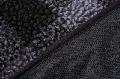 Lumberjacka teddyfleece pullover gray/black - men