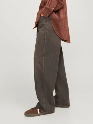 Mörka loose fit jeans herr - RON