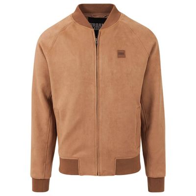 Imitation Suede Bomber Jacket