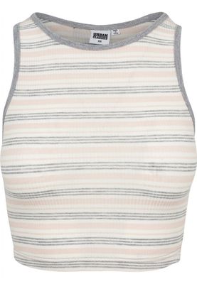 Stribet sweater uden arme