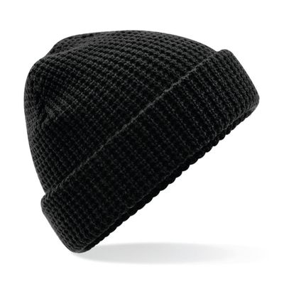 Waffle knitted hat