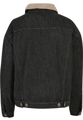 Ladies Oversized Sherpa Denim Jacket