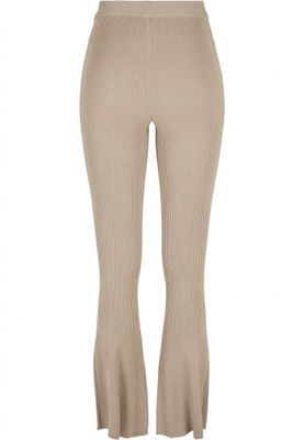 Ladies Rib Knit Bootcut Leggings