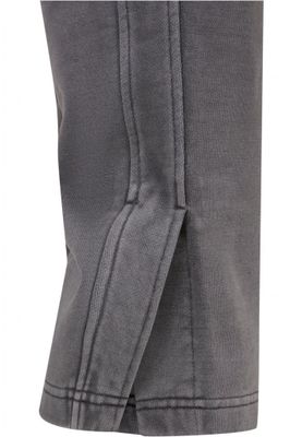 Soft trousers with wide cuffs and slits