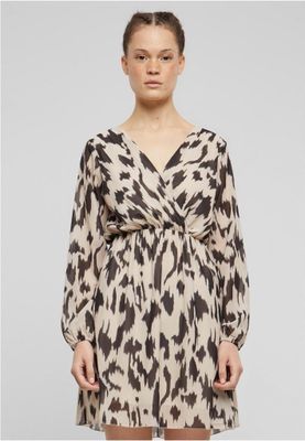 Wrap dress with tie belt