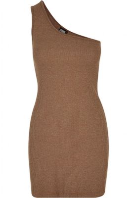 Ladies Rib One Shoulder Dress