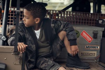 Kids Marine Troyer Pullover olive