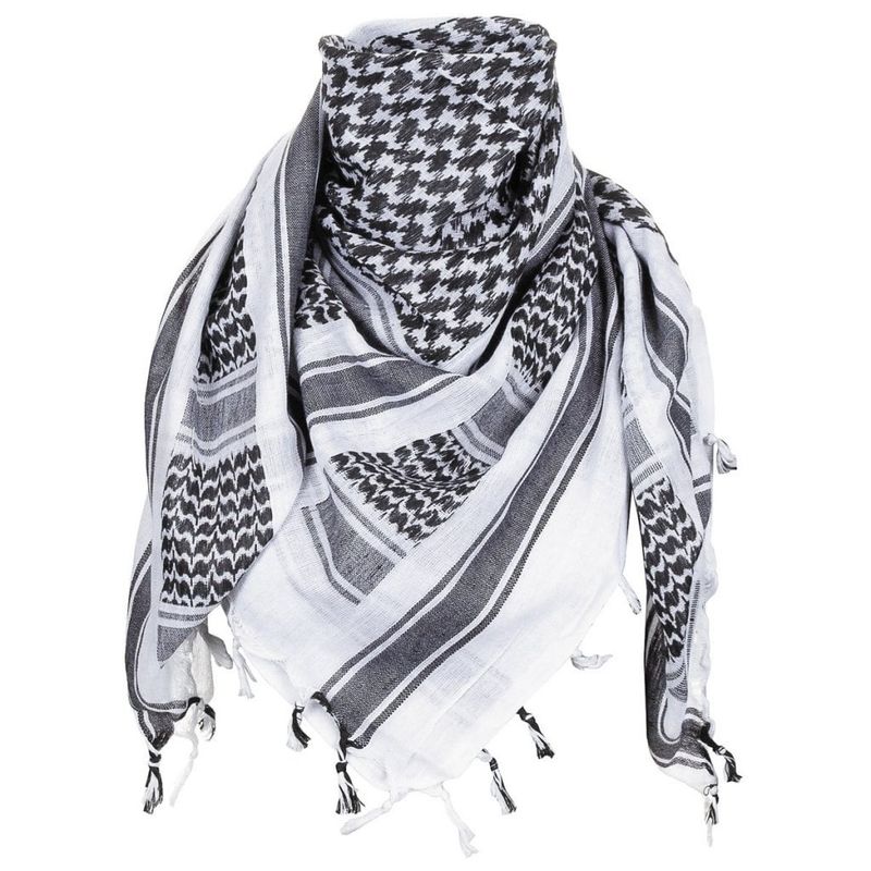 Shemagh white/black