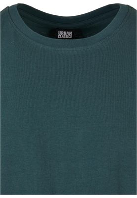 Long Shaped Turnup Tee Bottlegreen