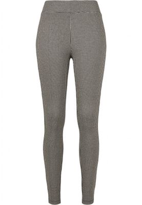 Leggings med små firkanter og høj talje