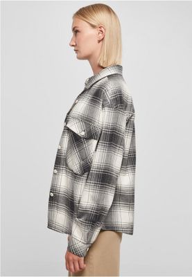 Ladies Oversized Check Shirt