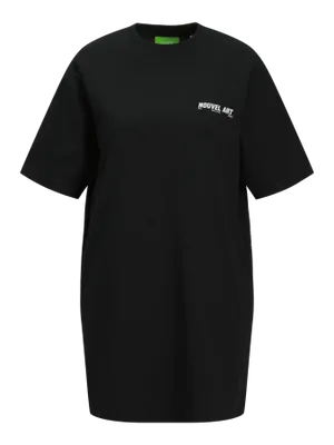 Lös lång T-shirt med rund hals JJXX