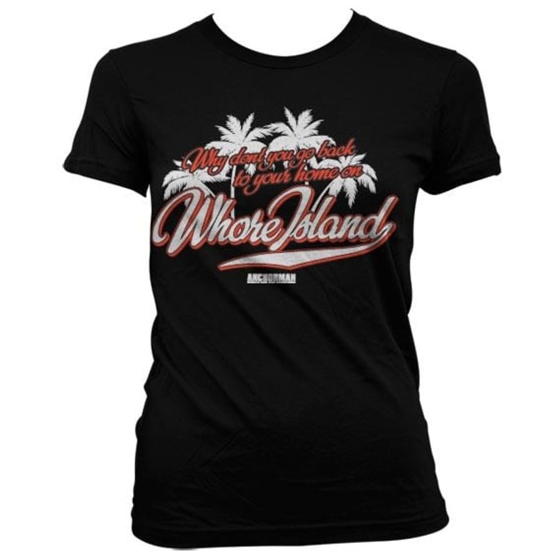 Whore island girly tee