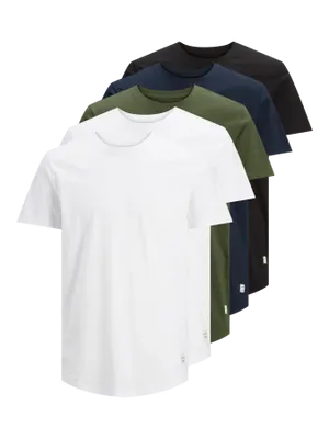 T-shirt med runt avslut 5-pack