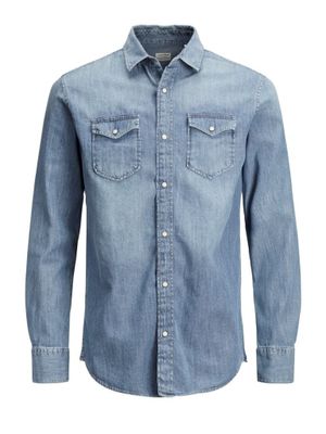 Denim shirt slim
