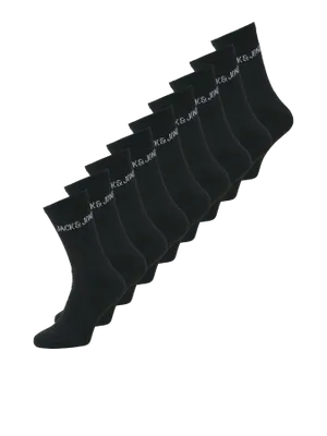 Svarta tennisstrumpor 9-pack herr