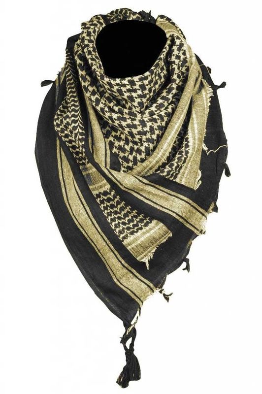 Keffiyeh black/sand