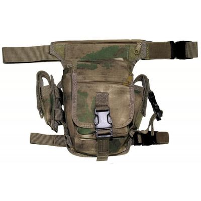 Hip bag with leg and belt fixation