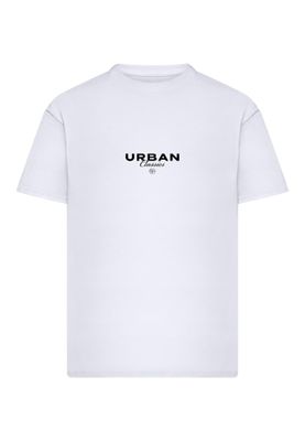 T-shirt för herr med logotyp bröst logotyp – vit