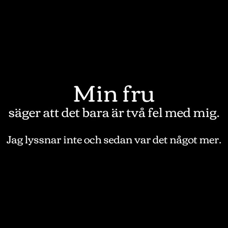 Två fel med mig T-shirt