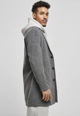Classic herringbone patterned coat men