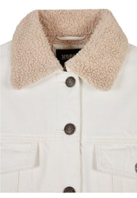 Ladies Oversized Sherpa Denim Jacket