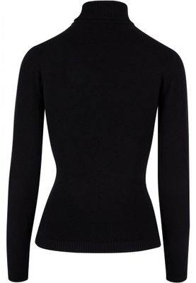 Elegant strikket sweater med rullekrave