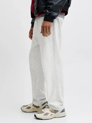 Grå joggingbyxor herr – relaxed fit