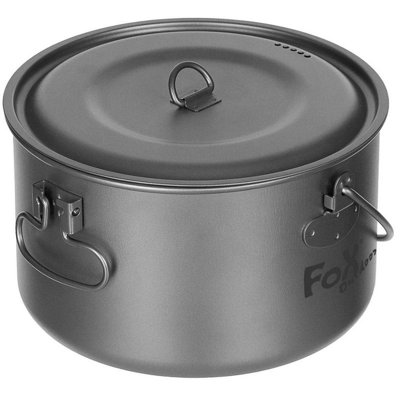 Gryde med låg - titanium - ca 1,95 liter