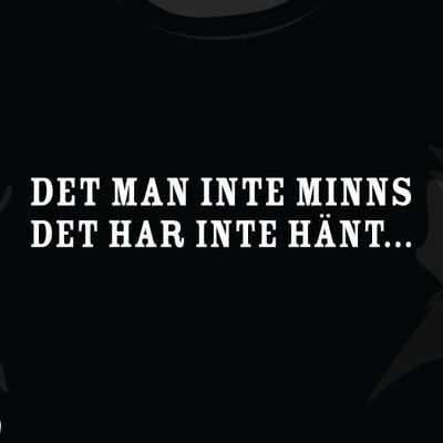 Det man inte minns t-shirt