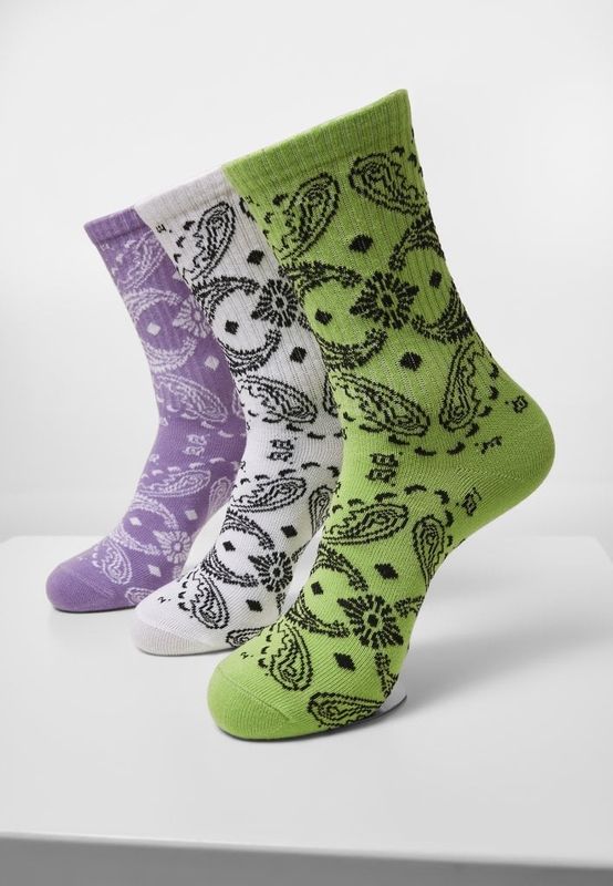 Bandana Pattern Socks 3-Pack