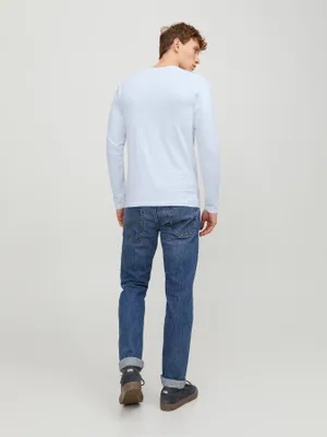 Stretchfit longsleeve herr