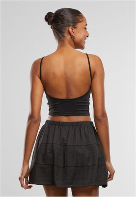 Chic Cropped T-shirt med Låg Ryggringning
