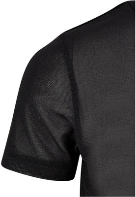 Mesh top in a short style for women.