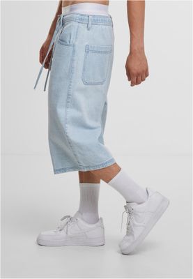 Shorts för herr med skater– new light blue washed